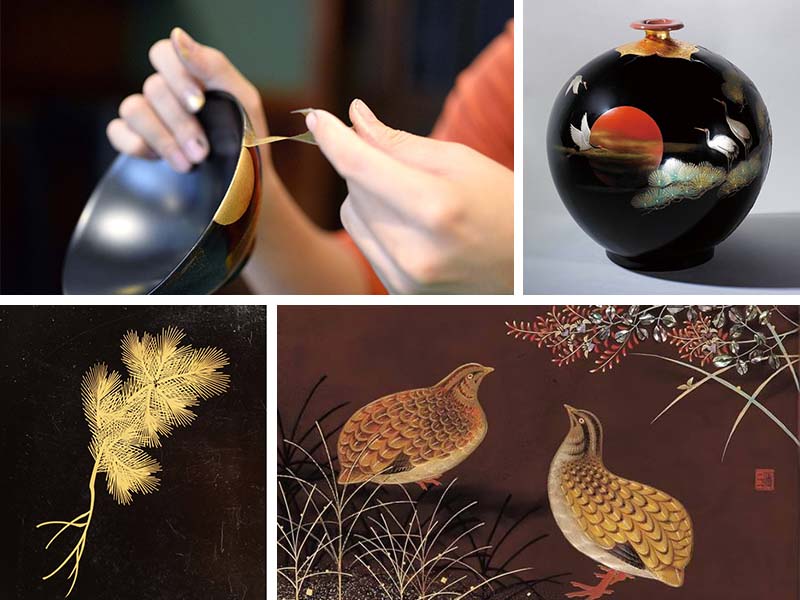 【 蒔繪 】裝飾細膩，講究雕琢巧功 Taiwan lacquerware crafts Maki-e sprinkled picture
